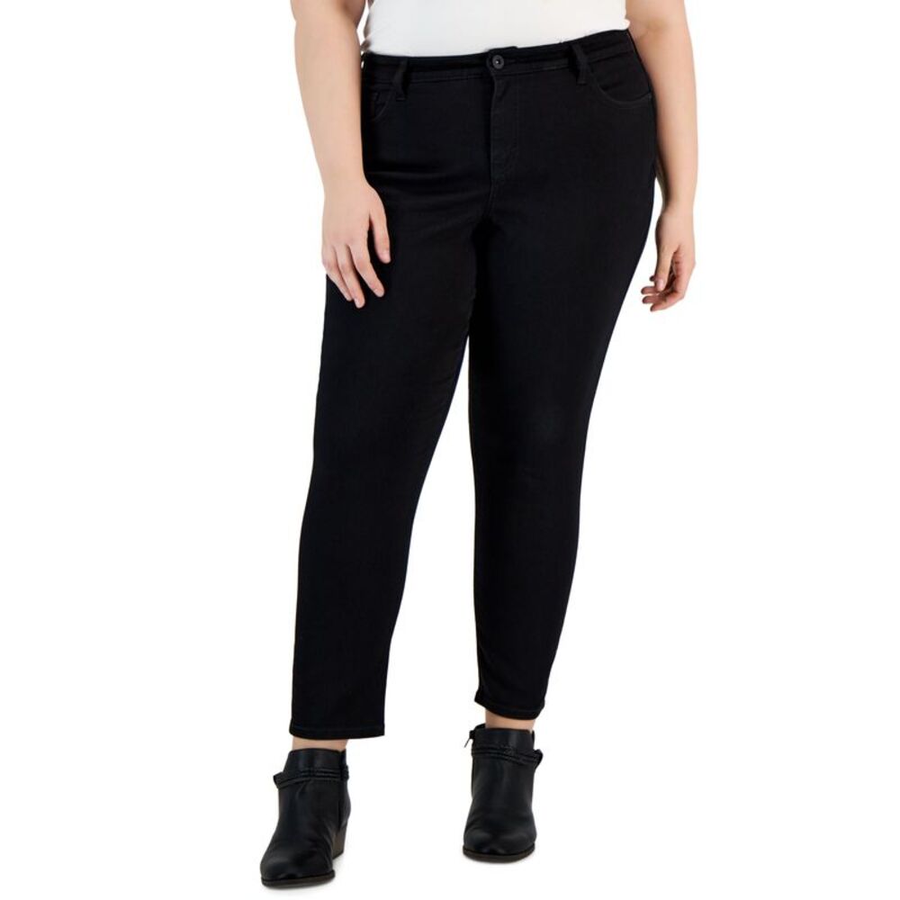 Style & Co Plus Size Mid Rise Curvy Skinny Jeans